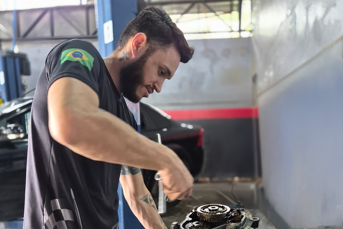 Serviço em andamento